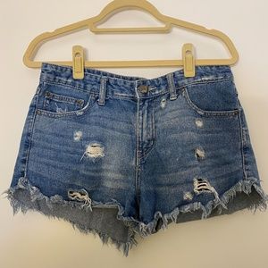 Free People Cut Off Jean Shorts